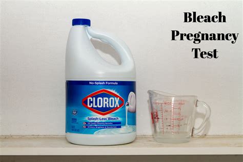 bleach pregnancy test|Pregnancy Test Using Bleach: Procedure & Results .